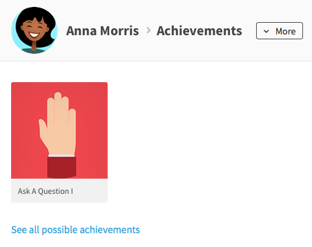 achievement on Achievements page