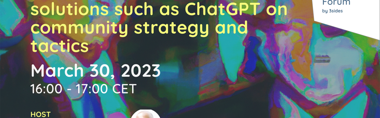 Impact of Generative AI on communities. Thursday 30 March 2023. 15.00UK time